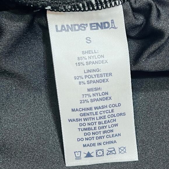 Lands’ End 1 Pc Swimsuit Woman’s Small Black Cross Strap New with Tags - Picture 8 of 10